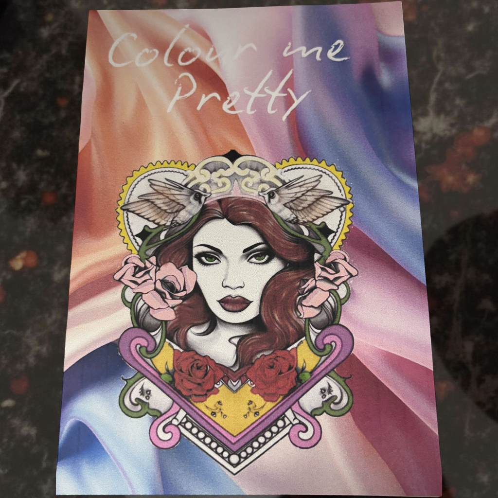Colour me pretty adult colouring book 120gsm pages for no bleeding colouring
