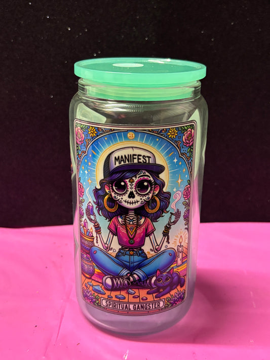 Spiritual Gangster 16oz Glass Tumbler